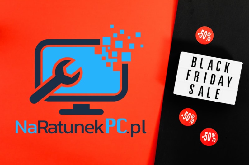 Black Friday w NaRatunekPC.pl! Odśwież swojego laptopa i konsolę do gier za 50%